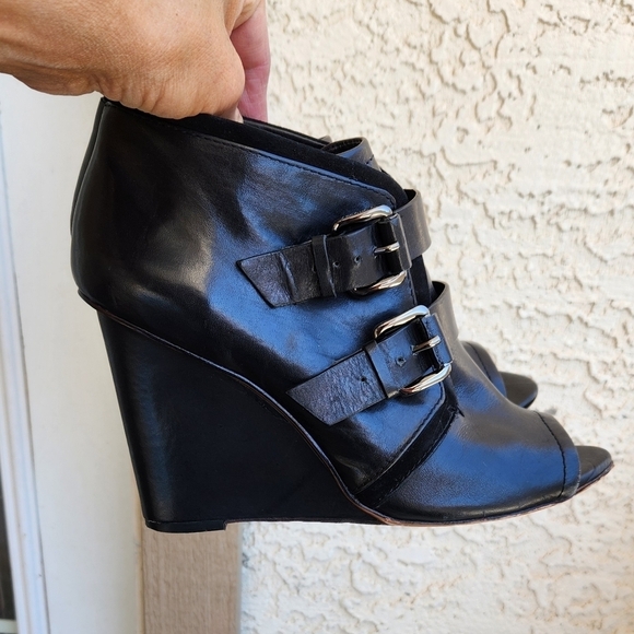 10 Crosby Derek Lam‎ buckle open toe booties - Picture 3 of 10